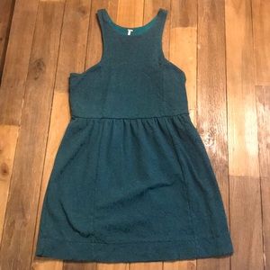 Free people cotton green paisley dress